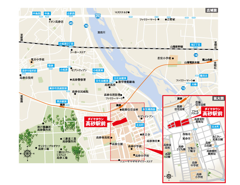 ダイヤタウン高砂駅前 アクセス 地図 周辺環境