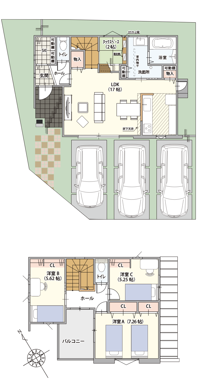 ダイヤタウン高砂駅前2-1号地モデルハウス 長期優良住宅 3LDK