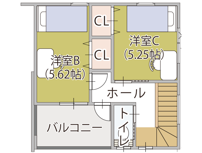 大人と子どもの空間を分けられる！ 子どもの成長を考えた間取り
