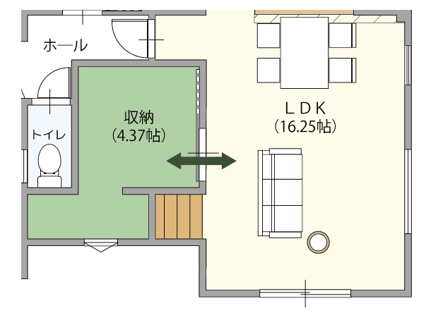 収納に困らない 大容量の蔵収納