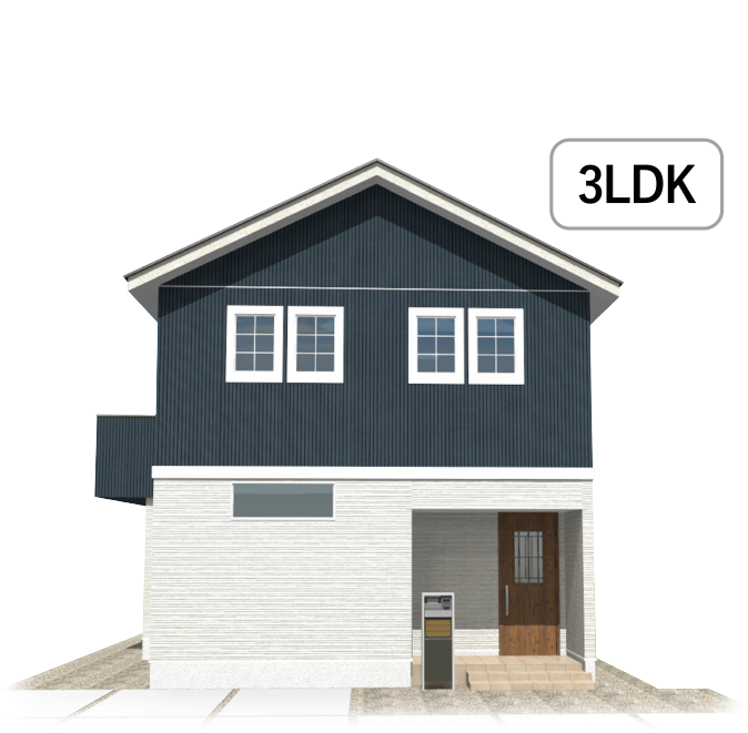 便利な回遊動線とファミリークローゼットのある家