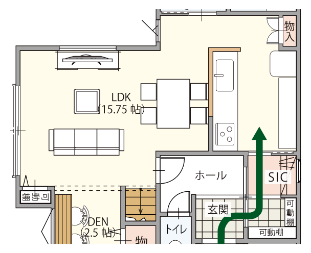 便利な家事動線！