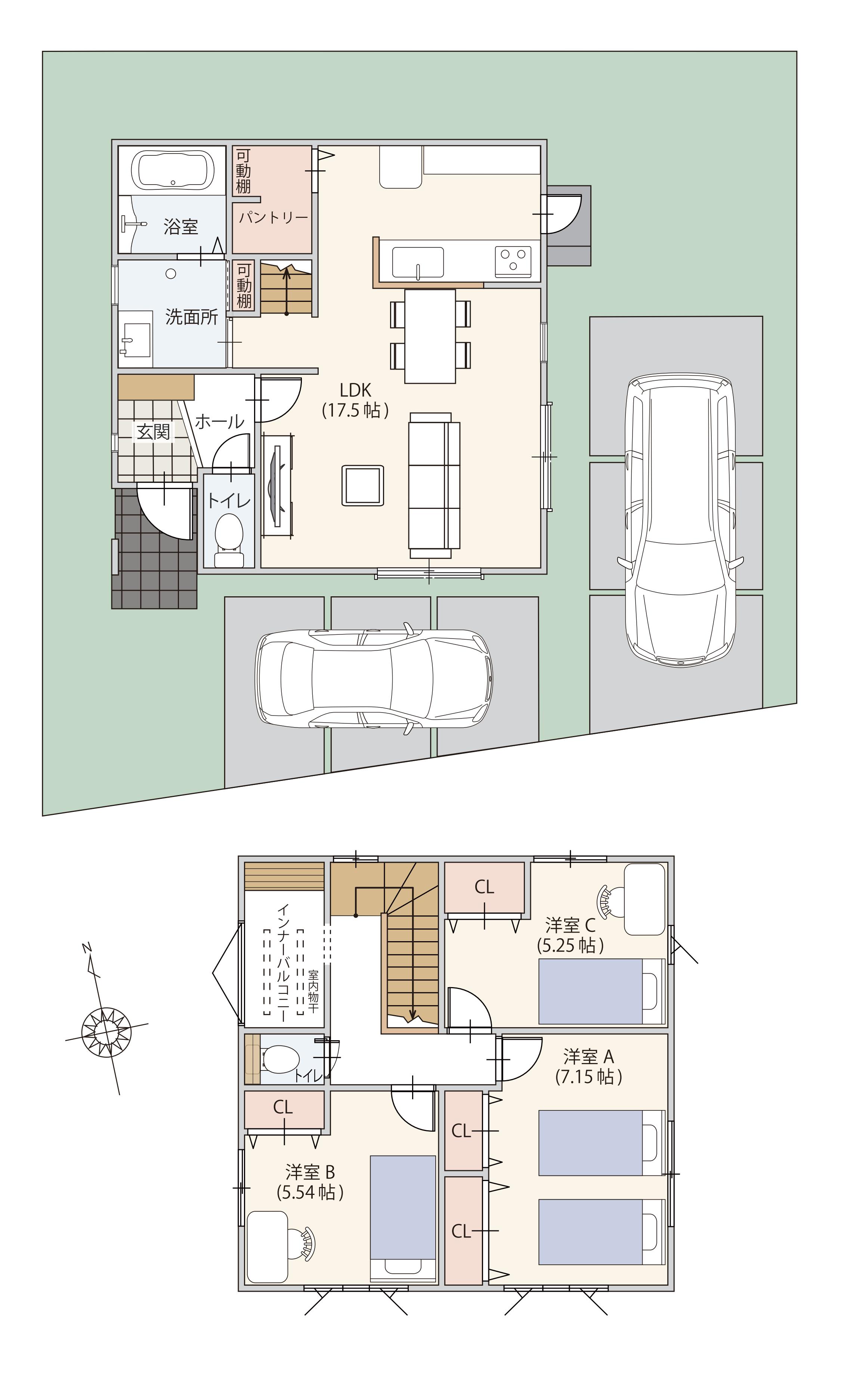 SV宝殿駅前PⅡ2号間取り