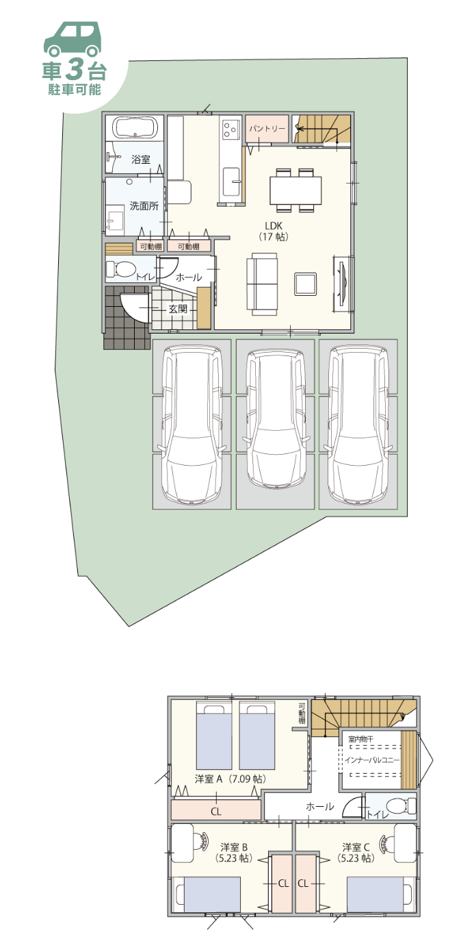 ストークビレッジ宝殿駅前プレミアムⅡ9号地モデルハウス 長期優良住宅 3LDK